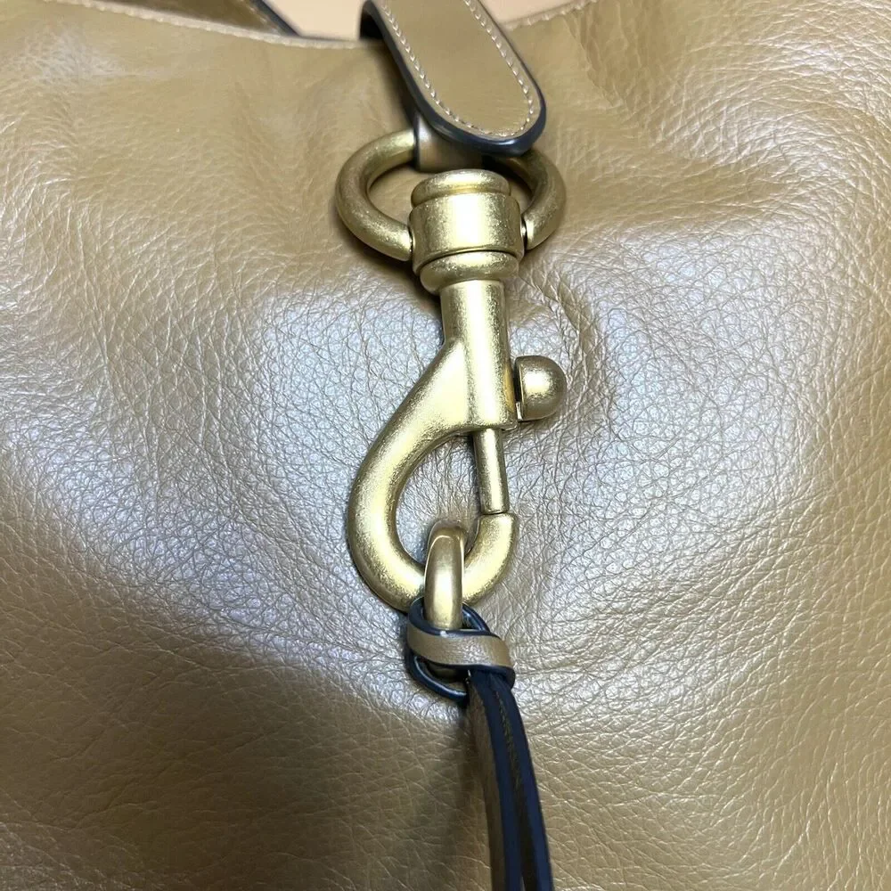 Rebecca Minkoff Megan Seaweed Color Leather Crossbody Shoulder Feedbag Style Bag